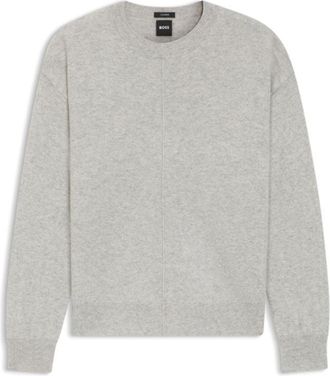 BOSS Relaxed-fit V-neck sweater in pure cashmere