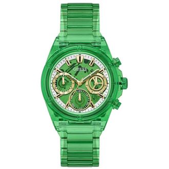 Guess Classic Green Dial Ladies Watch GW0650L3