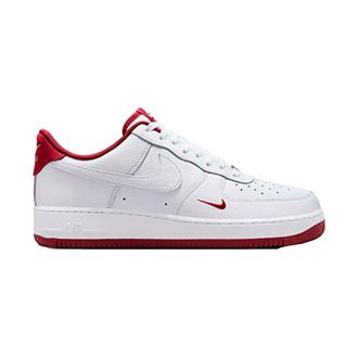 Nike Nike Air Force 1 07 LV8 Ess - Mens (HM9483-100, White/Team Red/White), White/Team Red/White, 10.5 UK