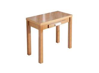 Pondecor Interiorismo Mesa extensible tipo libro en acabado roble. 80&times;40/80&times;76 cm