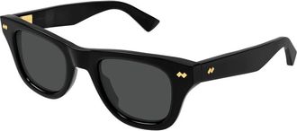 Bottega Veneta Square Zonnebrillen - Heren - Zonnebrillen - Zwart - 48 MM - Accessoires