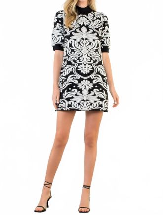 THML Clothing Julia Knit Dress In Black