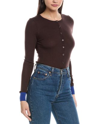 WeWoreWhat Weworewhat Fine Knit Cardigan