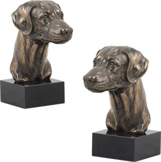 OEM Doberman, Dobermann Ii - Estatuilla De Perro, Busto Sobre Base De Piedra, Escultura, Trofeo Para La Exposici&oacute;n Canina Art-dog