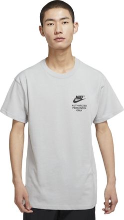 Nike Printing Alphabet Logo Round Neck Cotton Short Sleeve Gray DM6428-077