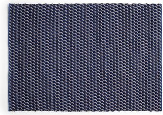 HAY Channel Teppich, 200 x 60 cm, blau / weiss