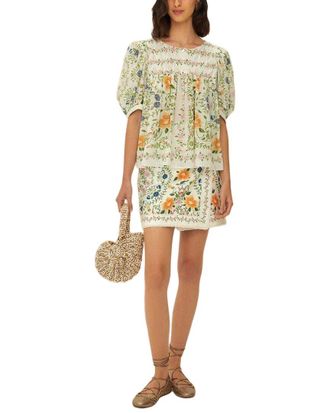 Farm Rio Folk Floral Mini Skirt
