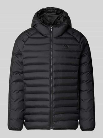 adidas Originals Steppjacke mit Kapuze in Black, Gr&ouml;&szlig;e XXL