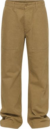 East Harbour Surplus Khaki Cotton Pants With Utility-Inspired Design