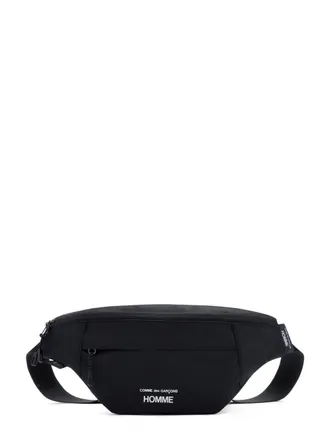 Comme Des Gar&ccedil;ons Black Front Zip Waist Bag