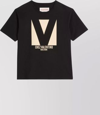 Valentino Garavani Valentino - cotton logo print regular fit short sleeve t-shirt