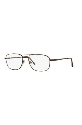 Sferoflex 56mm Square optical glasses in Brown at Nordstrom