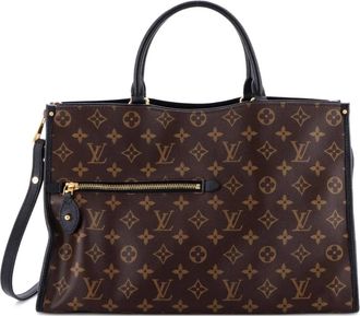 Louis Vuitton Popincourt NM Handbag Monogram Canvas with Leather MM satchel - Bruin