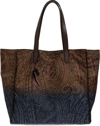 Etro Unfold Me Bag - Dames - Shoppers - Bruin - ONE Size - Nylon - Tassen