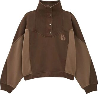 BA&SH Jessy Sweatshirt - Dames - Sweatshirts - Bruin - S - Hoodies & sweatvesten