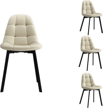 Moloo de terciopelo beige y metal negro (x4)