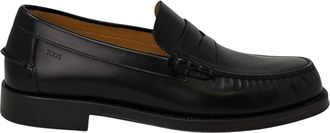 Tod's Mocassino Cuoio+Iniez. 48L - Heren - Loafers - Zwart - 40 1/2 EU - Leer - Schoenen