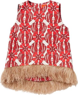 La DoubleJ La Scala Top - Dames - Tops zonder mouwen - Rood - S - Katoen - Tops