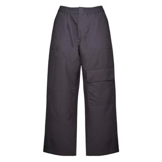 Maison Kitsun&eacute; Elastische Cargobroek - Heren - Broeken - Grijs - Maat: L