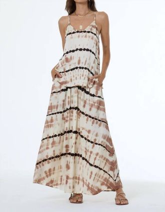 Young Fabulous & Broke Edola Maxi Skirt In Fawn Cuba Wash