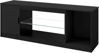 Levede Levede TV Stand Entertainment Unit TV Cabinet Stand Storage with LED 140cm Black