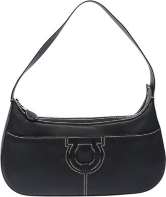 Ferragamo Gancini Shoulder Bag Leather Leather Shoulder Bag Bag (Pre-Owned)