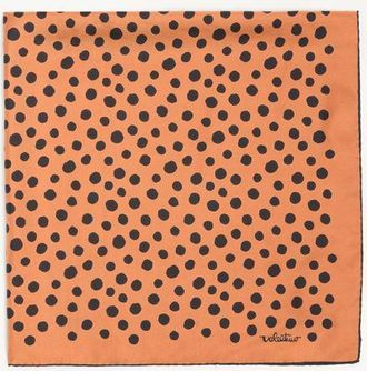 Valentino Garavani Foulard Pois Dalmata in seta Donna MARRONE/NERO UNI