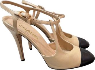 Chanel Heeled T Bar Pumps Size 39