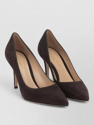 Gianvito Rossi 85mm pointed toe stiletto suede pumps