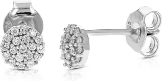 Vir Jewels 1/5 cttw Lab Grown Diamond Composite Earrings in Sterling Silver With Push Backs For Women