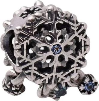 Pandora Icy Snowflake Drop Charm - Dames - Sieraden - Grijs - ONE Size - Accessoires