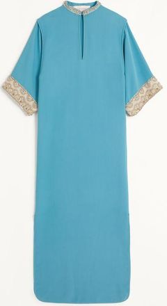 Valentino Kaftan Dress In Embroidered Cady Couture Wo
