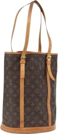 Louis Vuitton Pre-owned Bucket Bags, female, Brown, Size: ONE SIZE Pre-owned Canvas Bucket Bag
