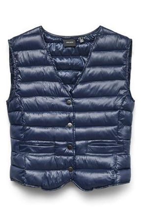 Vero Moda Siva Puffer Vest in Navy Blazer at Nordstrom Rack, Size X-Small