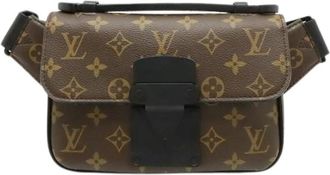 Louis Vuitton Pre-owned Monogram S Lock Sling Bag - Heren - Vintage Heuptassen - Bruin - ONE Size - Vintage
