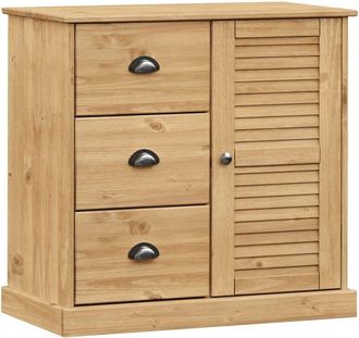 vidaXL Sideboard with Drawers vigo 78x40x75 cm Solid Wood Pine Vidaxl