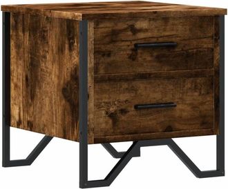 vidaXL Comodino Rovere Fumo 40x41x40 cm in Truciolato - Vidaxl