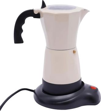 OEM Cafetera Moka, Preparaci&oacute;n Eficiente, Materiales Duraderos, Color Beige