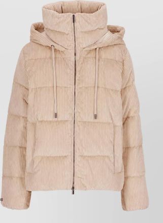 PESERICO quilted hooded down parka coat