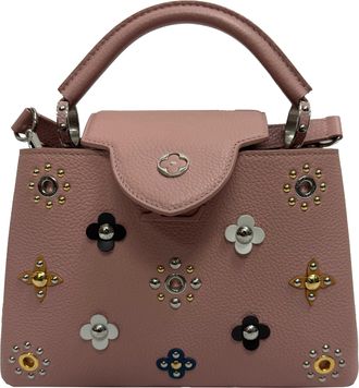 Louis Vuitton Pre-owned Womens Mechanical Flowers Capucines BB Magnolia Bag in Pink Taurillon Leather - Rose - One Size