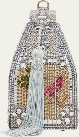 Judith Leiber Landmark Birdcage Crystal Minaudiere Clutch Bag