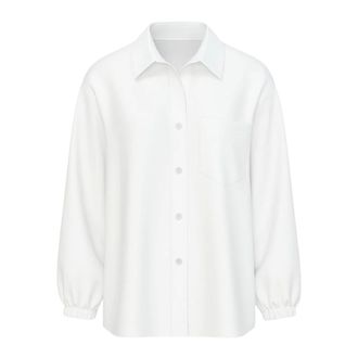 Liviana Conti Shirts, female, White, Size: M White Stretch Poplin Feminine Shirt