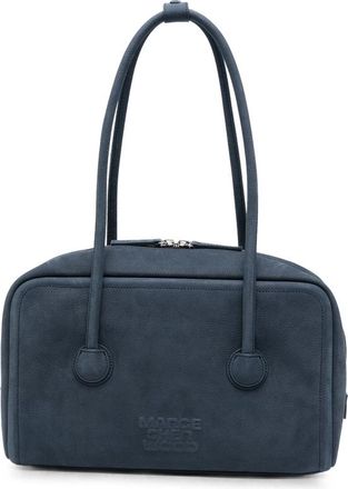 Margesherwood Embossed-logo Nubuck-leather Tote Bag