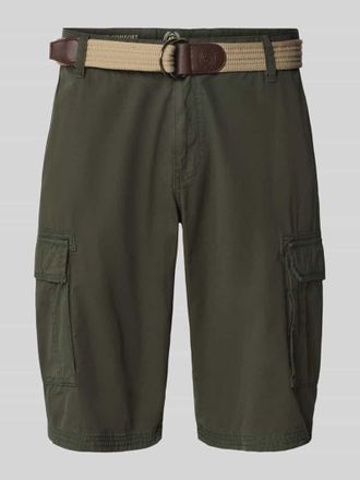 Lerros Regular Fit Cargoshorts mit G&uuml;rtel in Oliv, Gr&ouml;&szlig;e 31