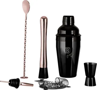 Berlinger Haus Berlinger Haus Conjunto De Accesorios Para Bar Negro Mate Oro Rosa