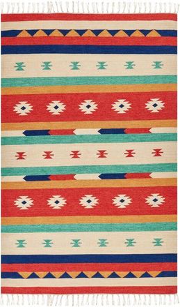 Beliani Rug MARGARA Multicolour 140 x 200 cm Cotton Kilim