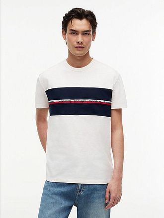 Tommy Hilfiger Global Stripe Tape Peached Jersey T-Shirt