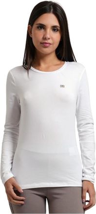 Emporio Armani Visibility Long-Sleeved T-Shirt - Dames - Longsleeves - Wit - XS - Katoen - Tops