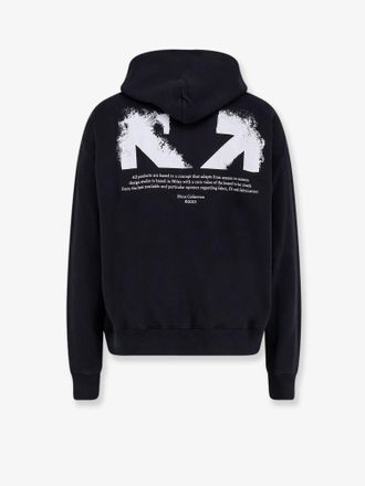 Off-white Logo-Embroidered Cotton Sweatshirt - Black