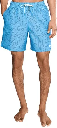 Nike Breaker Tossed Swoosh 7 Brief Lined Volley Mens Swimwear University Blue : 2XL, Polyester